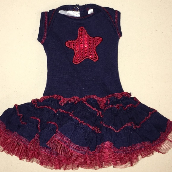 Chasing Fireflies Other - Girls Blue Red Star 18” Doll Outfit Chasing Fireflies Other - Girls Blue Red Star 18” Doll Outfit